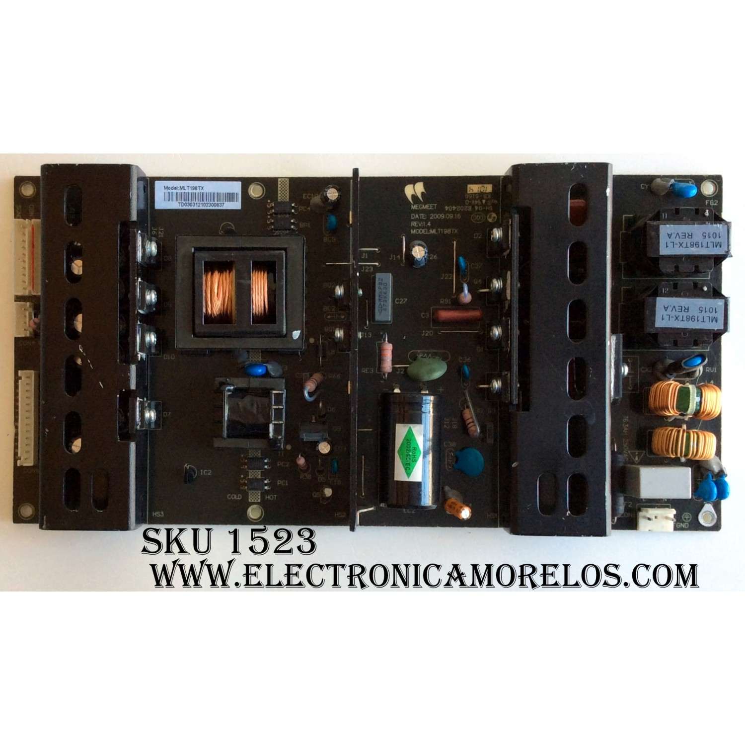 T-CON PARA TV ELEMENT / NUMERO DE PARTE V500DJ4-QS1 / 1610CMAS03 / 201701040240 / V580DK2-PS1 / 2061105 V5.2 / PANEL MD5001YTIF / MODELO ELST5016S